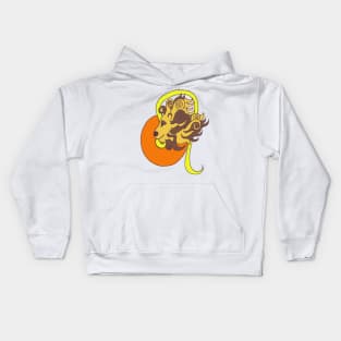 Leo, the lion, sign of the zodiac Kids Hoodie